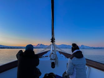 Cruzeiro de luxo no fiorde polar em Tromso